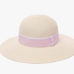 Pineapple&Star Paris Sun Beach Wide Brim Straw Hat Fine Braid UPF50+ for Women